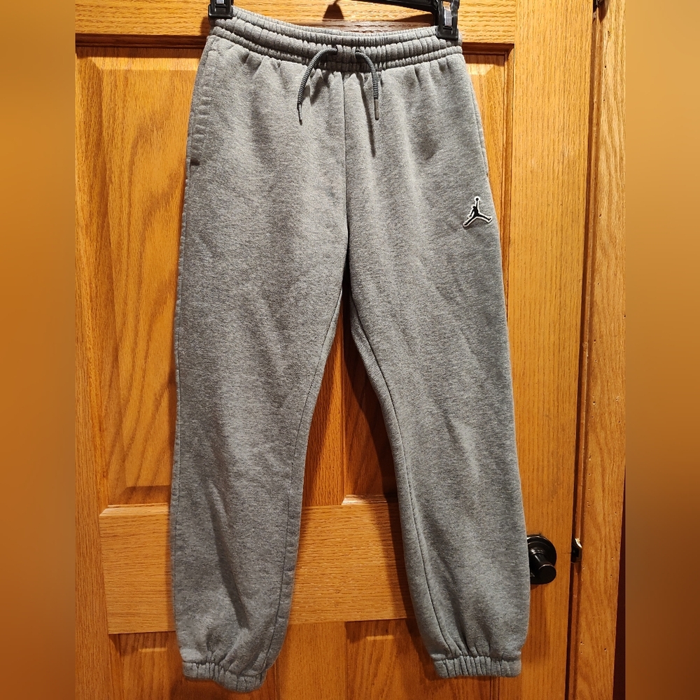 Michael Jordan Youth Heather Gray Sweatpants with Elastic Waistband And Pockets